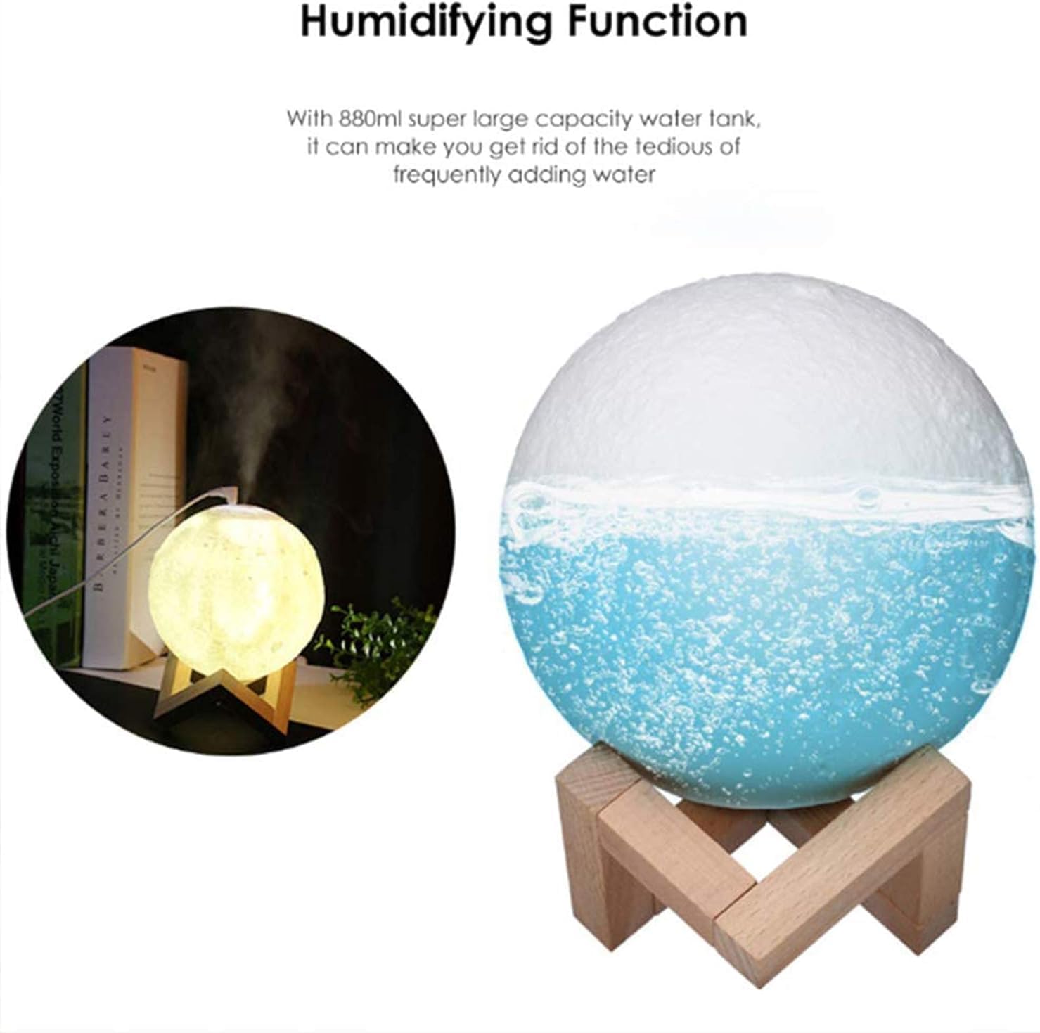 🌙✨ Luna Zen – Humidificador Aromático 3D ✨🌙