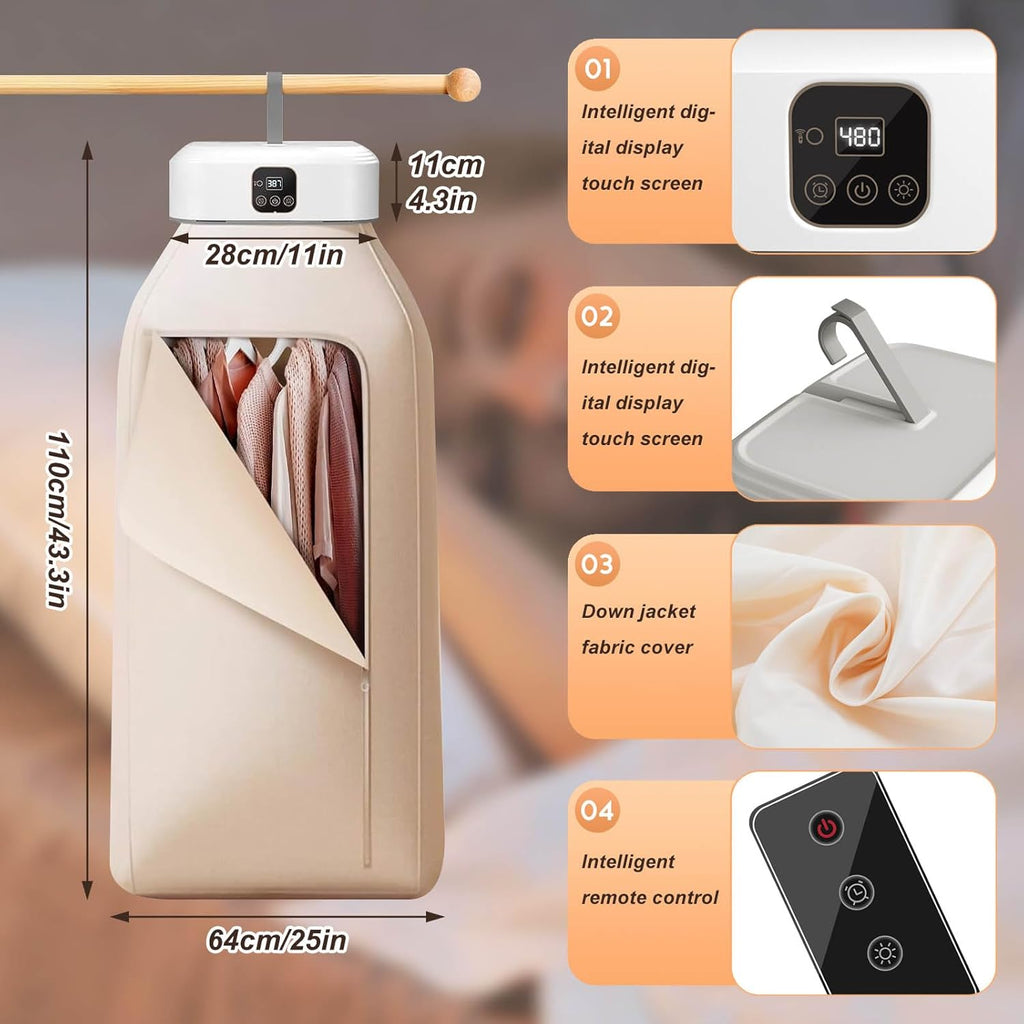 🌬️ DryGo Pro – Tu Ropa Lista en Minutos, en Cualquier Lugar 👕✨
