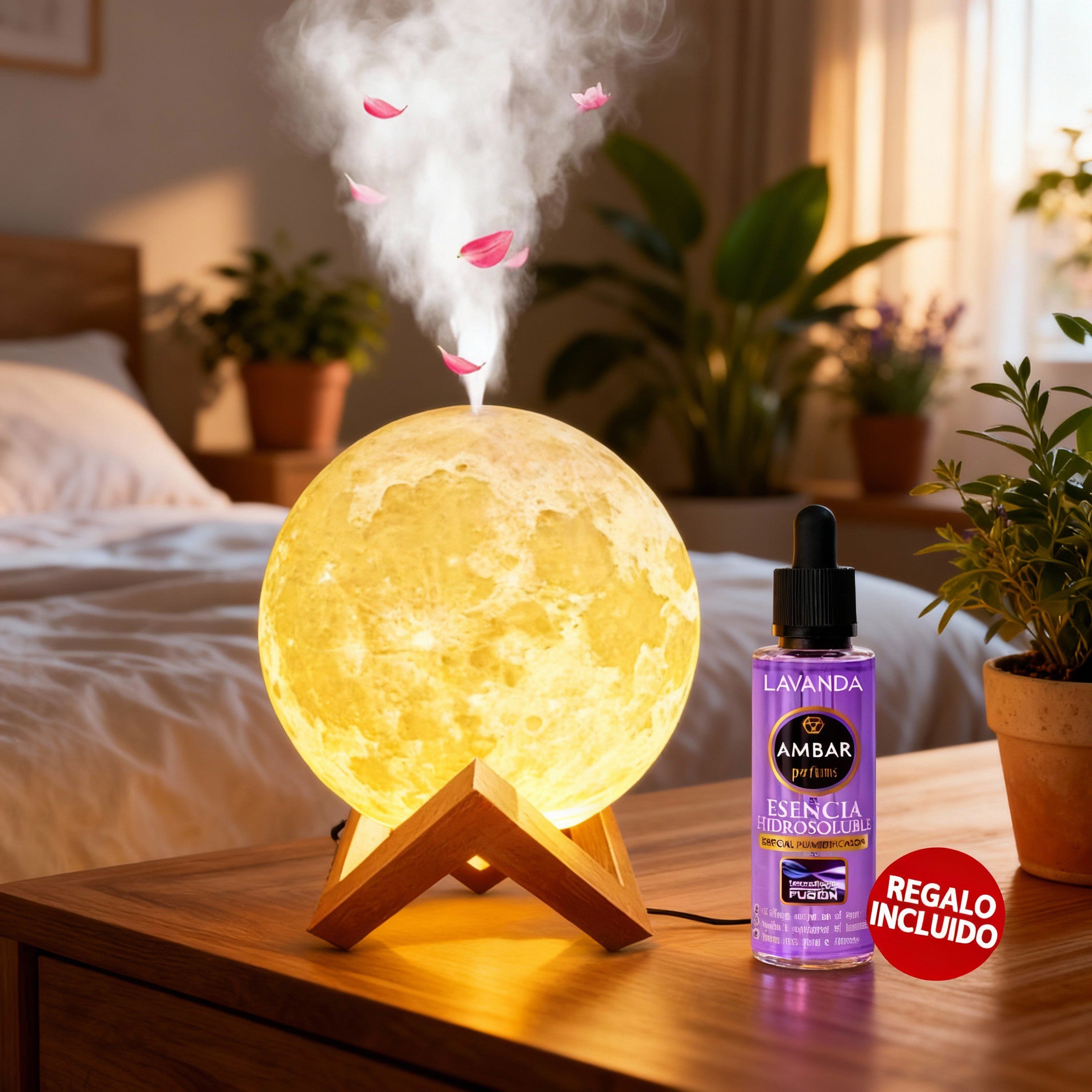 🌙✨ Luna Zen – Humidificador Aromático 3D ✨🌙